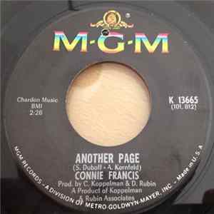 Connie Francis - Another Page / Souvenir D'Italie FLAC