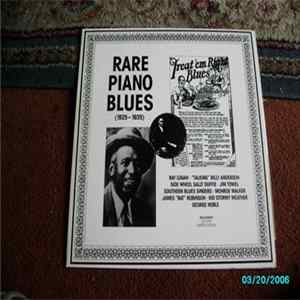 Various - Rare Piano Blues (1925-1935) FLAC