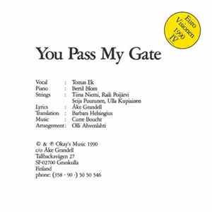 Tomas Ek / Bertil Blom - You Pass My Gate (Du Går Så Skyggt) FLAC