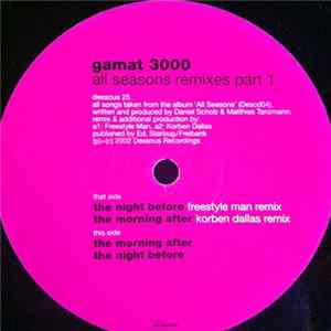 Gamat 3000 - All Seasons Remixes Part 1 FLAC