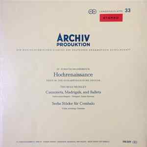 Thomas Morley - Canzonets, Madrigals, and Ballets_Sechs Stücke für Cembalo FLAC