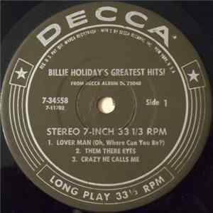 Billie Holiday - Billie Holiday's Greatest Hits FLAC