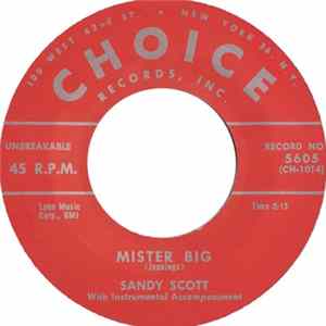 Sandy Scott - Mister Big / Shake It Up FLAC