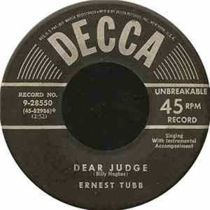 Ernest Tubb - Dear Judge / I Will Miss You When You Go FLAC