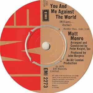 Matt Monro - You And Me Against The World FLAC
