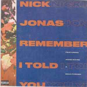 Nick Jonas - Remember I Told You FLAC