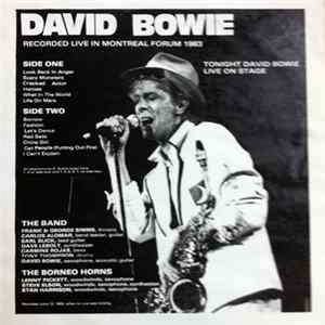 David Bowie - Tonight David Bowie Live On Stage FLAC