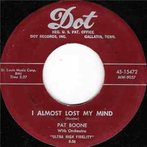 Pat Boone - I Almost Lost My Mind FLAC