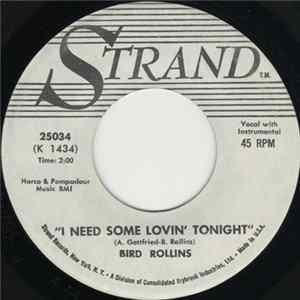 Bird Rollins - I Need Some Lovin' Tonight FLAC