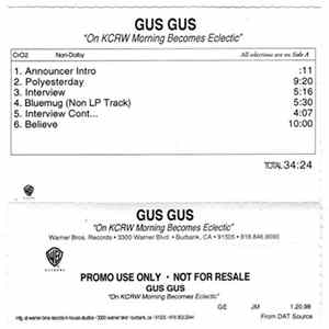 Gusgus - On KCRW Morning Becomes Eclectic FLAC