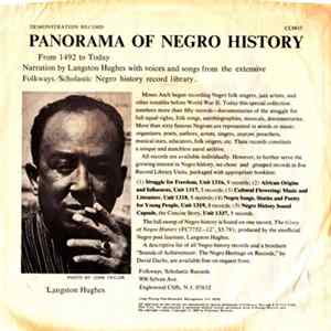 Langston Hughes - Panorama Of Negro History (From 1492 To Today) FLAC