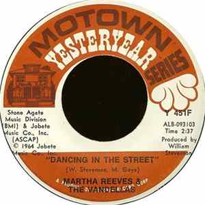 Martha Reeves & The Vandellas - Dancing In The Street / In My Lonely Room FLAC