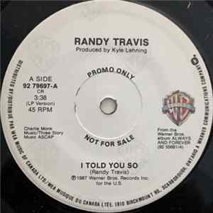 Randy Travis - I Told You So FLAC