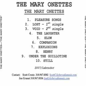The Mary Onettes - The Mary Onettes FLAC