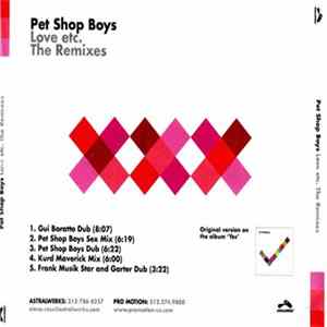 Pet Shop Boys - Love Etc. (The Remixes) FLAC