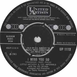 Little Anthony & The Imperials - I Miss You So FLAC
