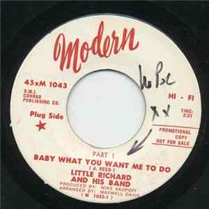 Little Richard And His Band - Baby What You Want Me To Do FLAC