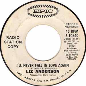 Liz Anderson - I'll Never Fall In Love Again FLAC