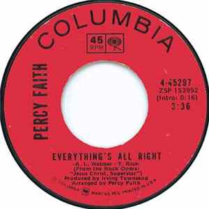 Percy Faith - Everything's All Right / I Don't Know How To Love Him FLAC