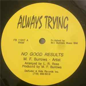 M. F. Burrows - No Good Results FLAC