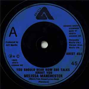 Melissa Manchester - You Should Hear How She Talks About You FLAC