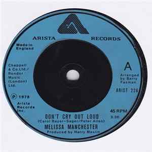 Melissa Manchester - Don't Cry Out Loud / We Had This Time FLAC