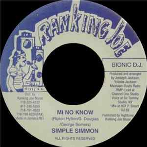 Simple Simon - Mi No Know FLAC