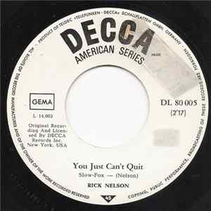Rick Nelson - Louisiana Man / You Just Can't Quit FLAC