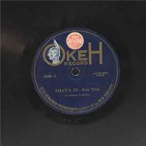Jazarimba Orchestra / Joe Green And Rega's Novelty Dance Orchestra - That's It / Peacock Strut FLAC