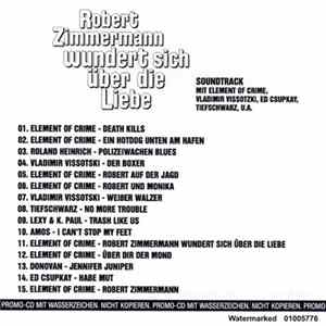 Various - Robert Zimmermann Wundert Sich Über Die Liebe FLAC