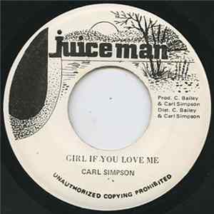 Carl Simpson - Girl If You Love Me FLAC