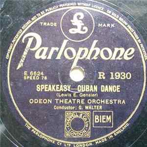 Odeon Theatre Orchestra - Speakeasy / Bolero FLAC