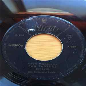 Adam Mickiewicz - Pan Tadeusz FLAC
