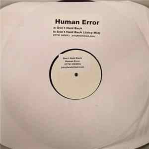 Human Error - Don't Hold Back FLAC