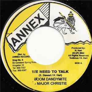 Boom Dandymite / Major Christie - We Need To Talk FLAC