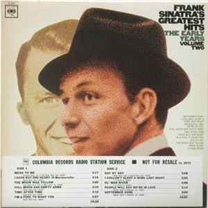 Frank Sinatra - Frank Sinatra's Greatest Hits - The Early Years - Volume Two FLAC