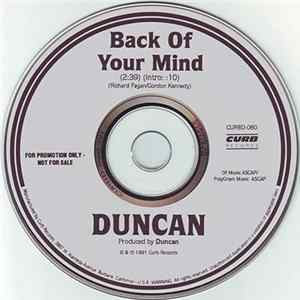 Duncan - Back Of Your Mind FLAC