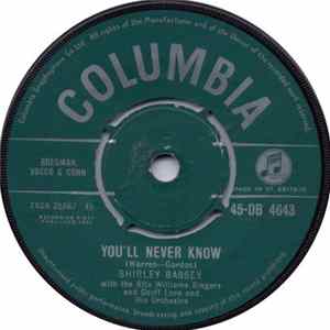 Shirley Bassey - You'll Never Know FLAC