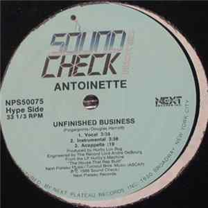 Antoinette & Hurby's Machine - Unfinished Business / Hit 'Em With This FLAC