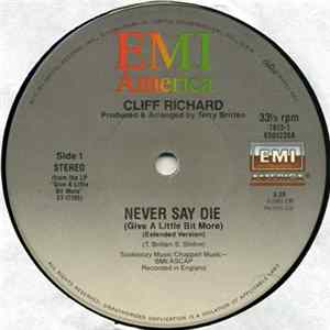 Cliff Richard - Never Say Die (Give A Little Bit More) / Front Page FLAC