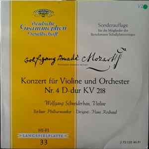 Wolfgang Schneiderhan, Berliner Philharmoniker, Hans Rosbaud - Konzert für Violine und Orchester Nr. 4 D-dur KV 218 FLAC