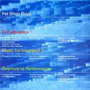 Pet Shop Boys - DJ Culturemix FLAC