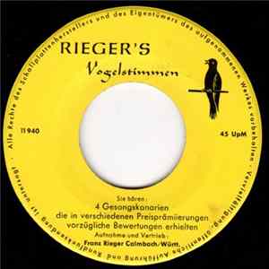 Franz Rieger - Rieger's Vogelstimmen FLAC
