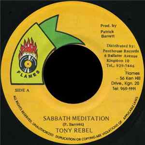 Tony Rebel - Sabbath Meditation FLAC