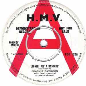 Frankie Davidson - Lickin' An' A Stickin' FLAC
