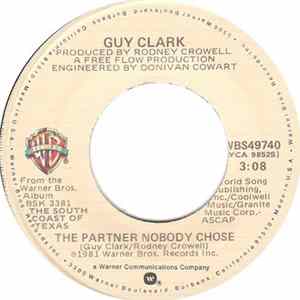 Guy Clark - The Partner Nobody Chose FLAC