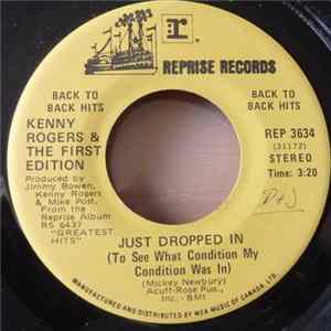 Kenny Rogers & The First Edition - Just Dropped In (To See What Condition My Condition Was In) / Something's Burning FLAC