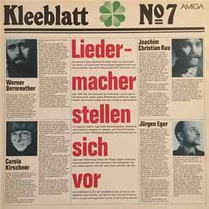 Various - Kleeblatt Nr. 7 - Liedermacher Stellen Sich Vor FLAC