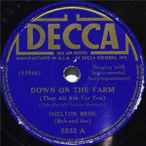 The Shelton Brothers - Down On The Farm / Aura Lee FLAC
