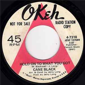 Cane Black - Hold On To What You Got FLAC